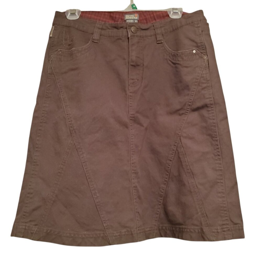 Royal Robbins Brown Jean Skirt